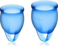 Satisfyer 4002057, Satisfyer Feel Confident Menstrual Cup Dark Blue Bl&aring; female