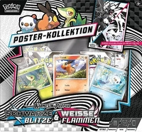 Pokemon Karmesin & Purpur - Wei&szlig;e Flammen und Schwarze Blitze Poster Kollektion DE