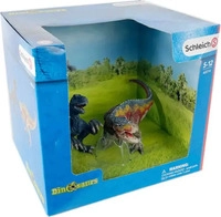 Schleich 42216 - Spielzeugfigur - T-Rex und Velociraptor, klein (Schleich