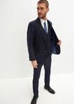 bonprix Anzug mit Weste und Krawatte in Slim Fit (4-tlg.Set), blau, Gr.58,...