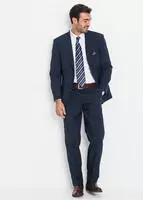 bonprix Anzug in Regular Fit (2-tlg. Set), blau, Gr.94, Klassischer Anzug mit