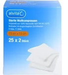 Alvita Sterile Mullkompresse 7.5 cm x 7.5 cm 50 ST