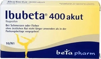 PZN-DE 00179720, betapharm Arzneimittel Ibubeta 400 Akut 10 ST
