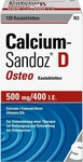 PZN-DE 00490429, Hexal Calcium Sandoz D Osteo 500mg/400I.e. Kautablette 120 ST