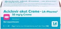 PZN-DE 01664245, 1 A Pharma Aciclovir Akut Creme - 1A-Pharma 2 G