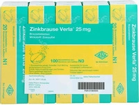 PZN-DE 01564555, Verla-Pharm Arzneimittel Zinkbrause Verla 25mg 100 ST