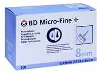 Bd Micro-Fine+ 8 Nadeln 0.25x8 Mm 100 ST