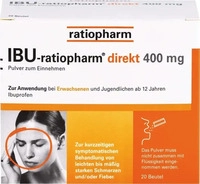 PZN-DE 11722423, Ibu-Ratiopharm Direkt 400 mg Pulver Zum Einnehmen 20 ST