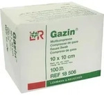 Gazin Kompresse 10x10cm 8Fach Op 100 ST