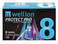 Wellion Protect pro Safety Pen Needles 8 Mm 100 ST