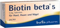 PZN-DE 01841919, betapharm Arzneimittel Biotin Beta 5 20 ST