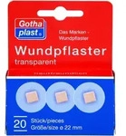 Gothaplast Wundpflaster Transparent Durchm. 2.2 cm 20 ST