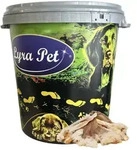 5 kg Lyra Pet&reg; Kaninchenohren mit Fell in 30 L Tonne