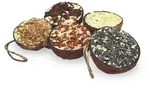10 Stk. Lyra Pet&reg; Halbe Kokosnuss gef&uuml;llt mit Topping