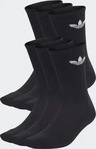 adidas Originals 6er-Pack Trefoil Cushion Crew Socken - Herren, Schwarz male