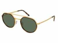 Ray-Ban RB3765 Unisex-Sonnenbrille Vollrand Eckig Metall-Gestell, gold