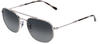 Ray-Ban RB 3707 Unisex-Sonnenbrille Vollrand Eckig Metall-Gestell, silber