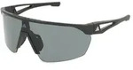 Adidas SP0103 Unisex-Sonnenbrille Halbrand Monoscheibe Kunststoff-Gestell,...