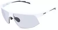 uvex S534011 aerios V Unisex-Sonnenbrille Halbrand Eckig TR90-Gestell, wei&szlig;