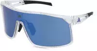 adidas SP0124 ALKATOR Herren-Sonnenbrille Vollrand Monoscheibe Kunststoff-Gestell,