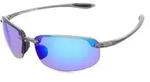 Maui Jim B407 Unisex-Sonnenbrille Randlos Quadratisch Kunststoff-Gestell, Grau