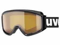 Uvex G.GL 3000 LGL Unisex-Skibrille Vollrand Monoscheibe Kunststoff-Gestell, schwarz