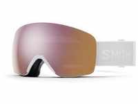 Smith SKYLINE Unisex-Skibrille Vollrand Monoscheibe Acetat-Gestell, weiß