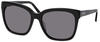 DKNY DK534S Damen-Sonnenbrille Vollrand Eckig Acetat-Gestell, schwarz