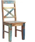 Stuhl 'Seaside', 2er-Set Massivholz Recycletes Holz Shabby Chic