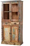 Vitrine 'Seaside' Massivholz Recycletes Holz Shabby Chic