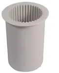 Silikon Gie&szlig;form "Stumpenkerze" geriffelt