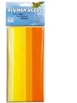 folia Blumenseide, gelb-orange, 50 x 70 cm, 10 Bogen