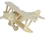 Holzbausatz Doppeldecker, 21 x 9 cm