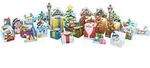 folia Adventskalender-Set "Winterlandschaft"
