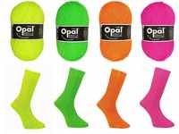 Opal Sockenwolle Uni "Neon", 4-fädig