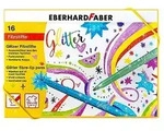 Glitzer-Filzstifte, bunt + pastell, 16 Stifte