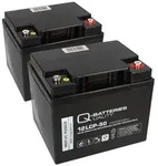 Akku kompatibel Jansen E-Mobile und Scooter 2x 12V 50Ah