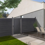 Home Deluxe WPC Gartentor CALLATOR 180 x 90 cm - inkl. Schl&uuml;ssel &...