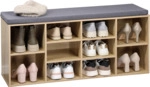 Universal-/ Schuhschrank mit Sitzkissen - Sonoma Eiche