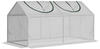Foliengewächshaus mit Fenster PE Tomatenhaus 120x60x60cm Weiß