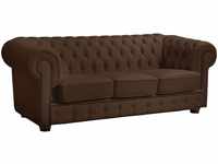 Max Winzer Bridgeport Sofa 3-Sitzer braun