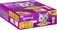 Whiskas Portionsbeutel Multipack Jumbo Pack 1+ Gefl&uuml;gel Auswahl in Gelee 80 x...