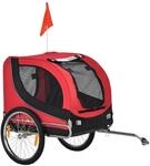Fahrradanh&auml;nger Hundeanh&auml;nger Hunde Fahrrad Tier Anh&auml;nger Rot+Schwarz