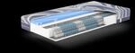 7-Zonen Taschenfederkernmatratze mit int. Gelschaum-Topper Ocean Clean TFK / 90x200 /