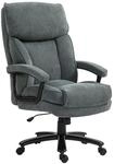 HOMCOM HOMCOM B&uuml;rostuhl, Ergonomisch Schreibtischstuhl mit Wippfunktion,...