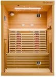 Infrarotkabine PALERMO 135x120 cm, 6 Vollspektrumstrahler, 1-2 Personen