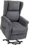 HOMCOM HOMCOM Fernsehsessel mit Aufstehhilfe Relaxsessel mit Liegefunktion