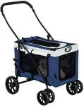 PawHut Hundebuggy Hundetrolley f&uuml;r kleine und Miniaturhunde Oxford Blau