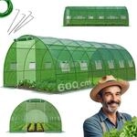 TroniTechnik Foliengew&auml;chshaus CARINI, Tomatenzelt, winterfest, 6x3x2m, Fr&uuml;hbeet,
