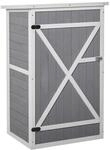 Gartenhaus Ger&auml;tehaus f&uuml;r Garten Tanne Schwarz+Grau+Wei&szlig; 75 x 56 x115 cm